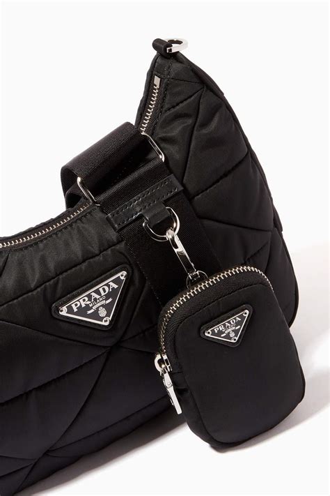 prada black triangle|prada triangle logo women's.